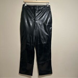 Bailey/44 Women High Rise Black Faux Leather‎ Pants Size 8